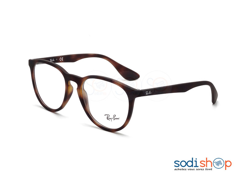 Monture de Lunette Correcteur Forme Ronde Marque Ray-Ban à Motif Ecailler DI0026