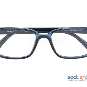 Monture de Lunettes Correcteur, Forme Rectangle, Marque Lacoste - Couleur Bleu/Noir DI0026