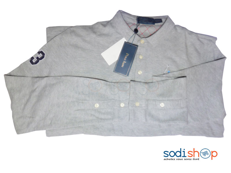 Chemise en Polo Jiani Pour Homme Couleur Grise DC0065 – Image 2