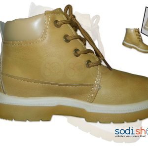 Chaussure Montante pour Enfants - Couleur Jaune Kaki BT0073