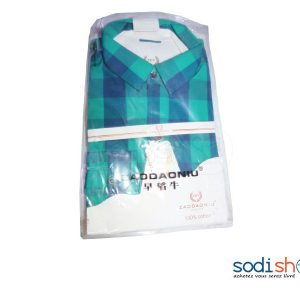 Chemise à Carreau Pour Homme Couleur Verte DC0065
