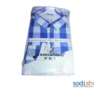 Chemise à Carreau Pour Homme Couleur Bleu - Blanc DC0065