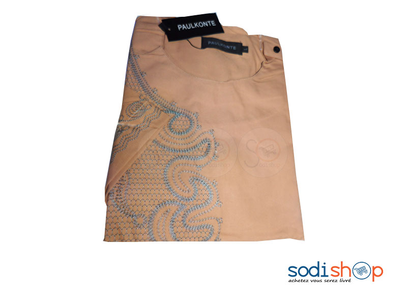 Chemise Mode Africaine Pour Homme Couleur Marron DC0065