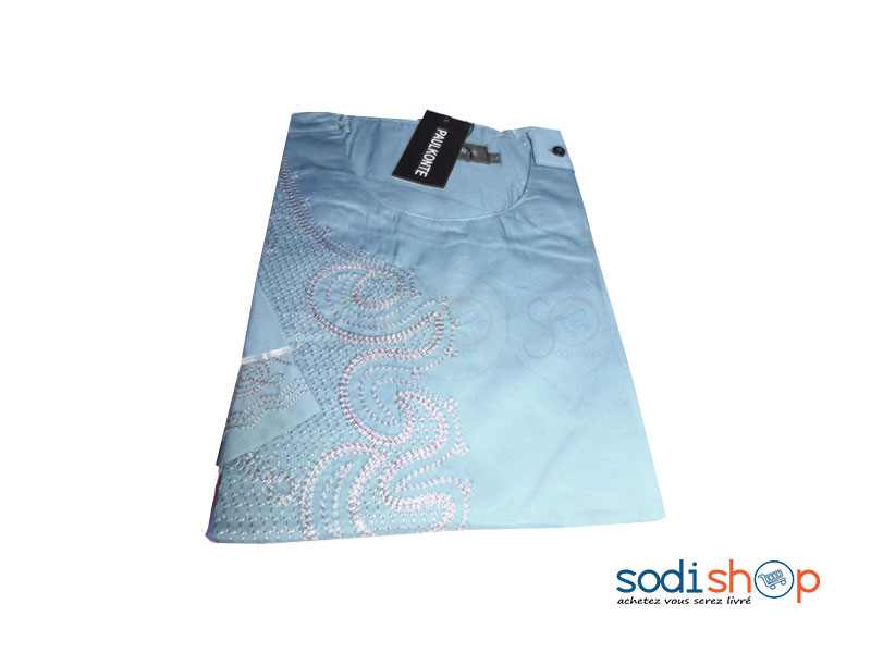 Chemise Mode Africaine Pour Homme Couleur Grise DC0065
