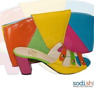 Ensemble Talon + Pochette Multicolore - Eliana Morelli SC0067