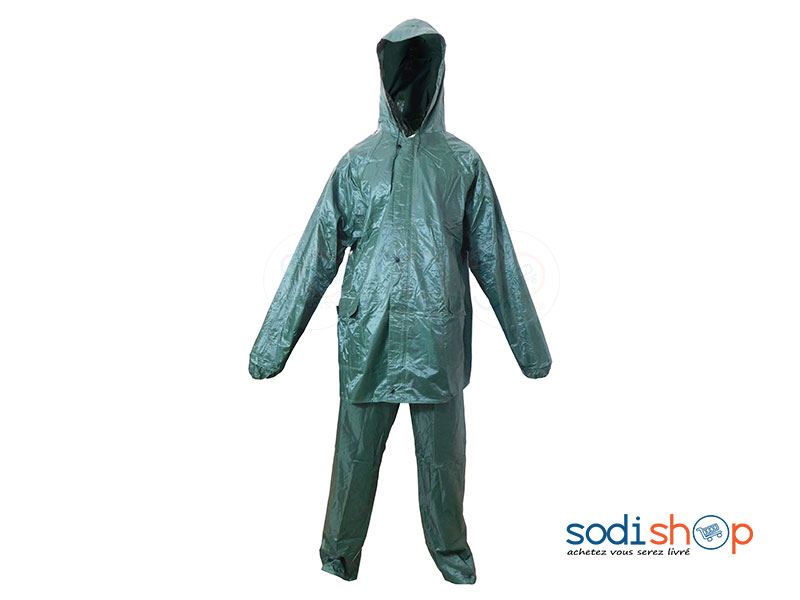 Tunique Imperméable Contre Pluie Couleur Verte – Image 3