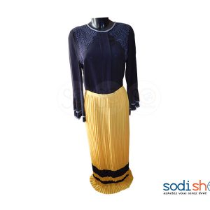 Ensemble Jupe Complet Couleur Jaune/Noire SC0067
