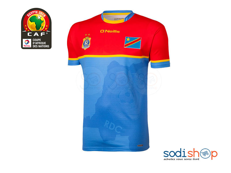 Maillot Des Léopards Equipe Nationale du Congo RDC- Maillot CAN 2019