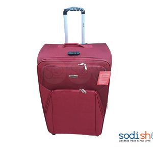 Valise à Roulette Double Trolley Couleur Rouge Grand BG0053