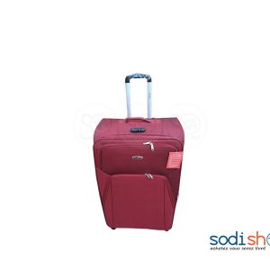 Valise à Roulette Double Trolley Couleur Rouge Petit BG0053