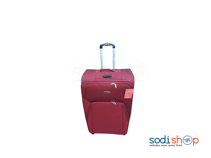 Valise à Roulette Double Trolley Couleur Rouge Petit BG0053