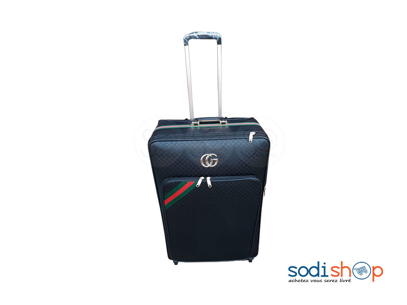 Valise à Roulette Double Trolley Design GUCCI Noir Moyen BG0053