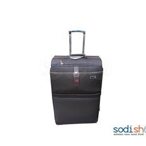 Valise Cabine avec Roulettes et Poignée de Traction - Couleur Marron, Modèle Moyen 2