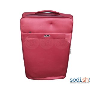Valise Cabine avec Roulettes et Poignée de Traction - Couleur Rouge, Grand Modèle BG0053