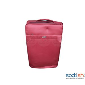 Valise Cabine avec Roulettes et Poignée de Traction - Couleur Rouge, Modèle Moyen BG0053