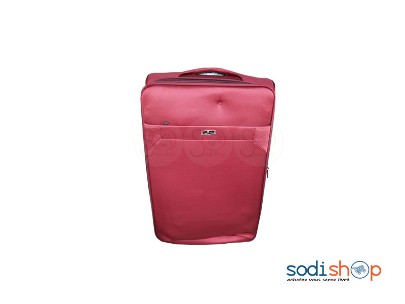 Valise Cabine avec Roulettes et Poignée de Traction - Couleur Rouge, Modèle Moyen BG0053