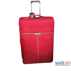 Valise Cabine avec Roulettes et Poignée de Traction - Couleur Rouge-Clair, Grand Modèle BG0053