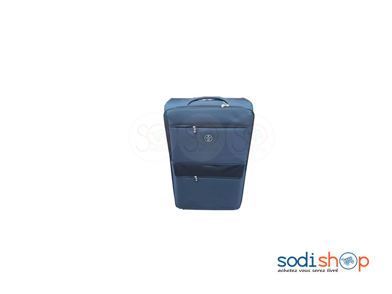 Valise Cabine avec Roulettes et Poignée de Traction - Couleur Bleu Foncé, Petit Modèle BG0053