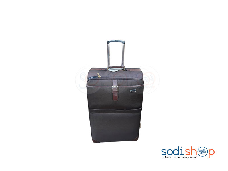 Valise Cabine avec Roulettes et Poignée de Traction - Couleur Marron, Modèle Moyen 1 BG0053