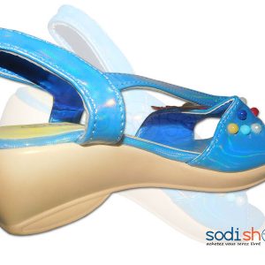 Sandale à Talon Pour Petite Fille Couleur Bleue BT0073