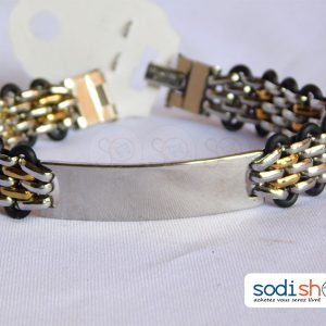 Bracelet en Acier Inoxydable, Elégant et Résistant Pour Homme et Femme - Couleur Or/Argent SODI00