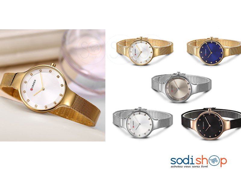 Montre Pour Femme Marque Curren C9008 En Acier SODI00 – Image 2