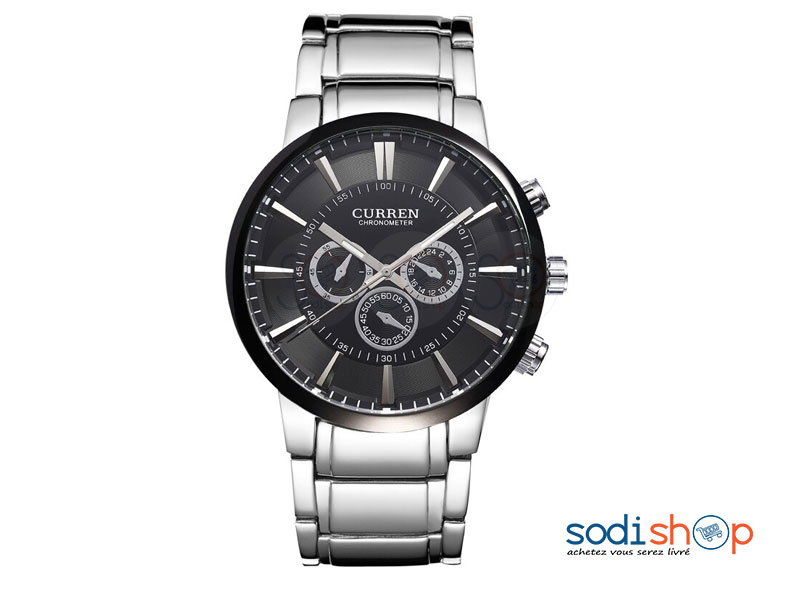 Curren 8001 , Montre de Luxe en Acier Inoxydable Pour Homme SODI00 – Image 3
