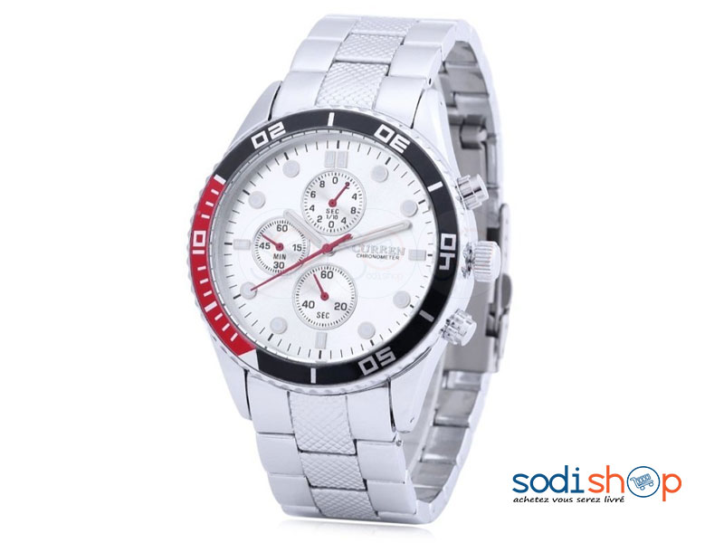 Montre à Quartz, Curren 8028, Style Classique Pour Homme, Haute Qualité en Acier SODI00 – Image 2