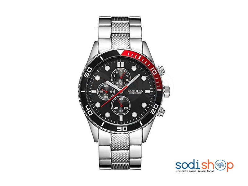 Montre à Quartz, Curren 8028, Style Classique Pour Homme, Haute Qualité en Acier SODI00 – Image 5