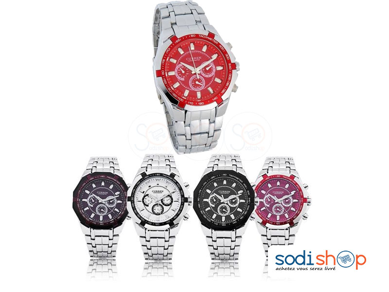 Curren 8084, Montre Elégante en Acier, Style Classique, Cadran Analogique - Pour Homme SODI00 – Image 5
