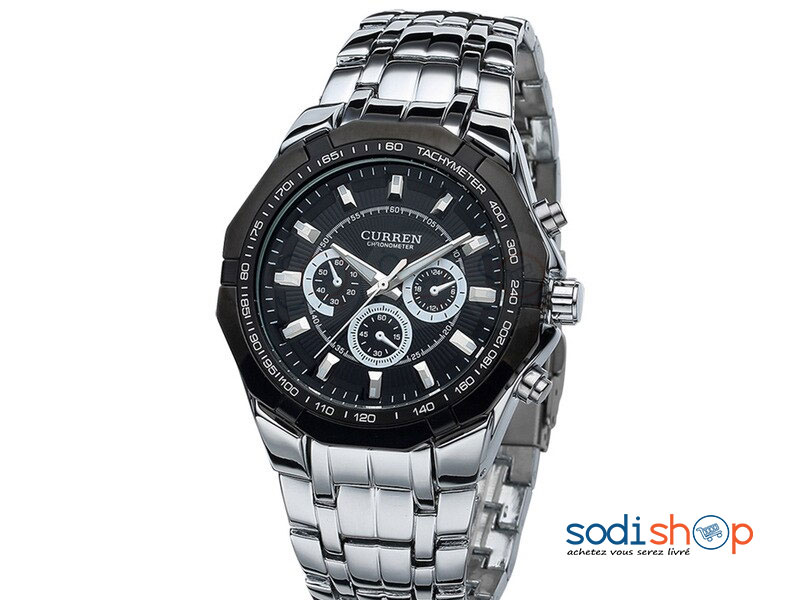 Curren 8084, Montre Elégante en Acier, Style Classique, Cadran Analogique - Pour Homme SODI00 – Image 3