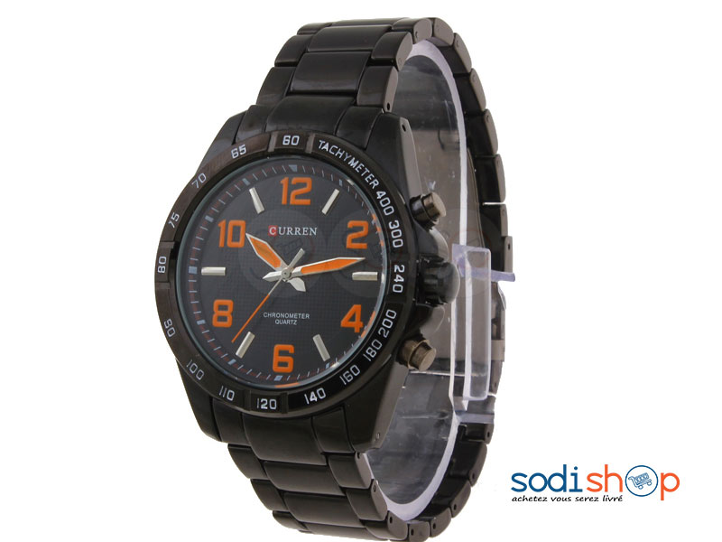 Montre Curren 8107, Résiste à l’Eau, Conception Luxueuse, Cadran Analogique, Bracelet en Maillon - Pour Homme SODI00 – Image 2