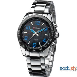 Montre Curren 8107, Résiste à l’Eau, Conception Luxueuse, Cadran Analogique, Bracelet en Maillon - Pour Homme SODI00