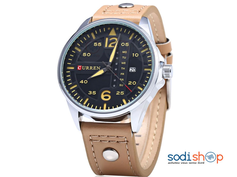 Curren M-8224, Montre Élégante en Cuir, Style Classique - Pour Homme SODI00 – Image 6