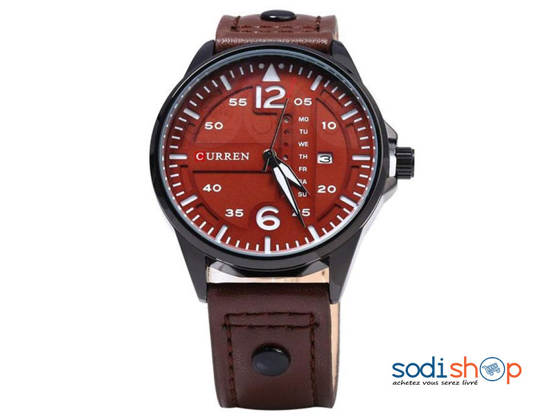 Curren M-8224, Montre Élégante en Cuir, Style Classique - Pour Homme SODI00 – Image 4