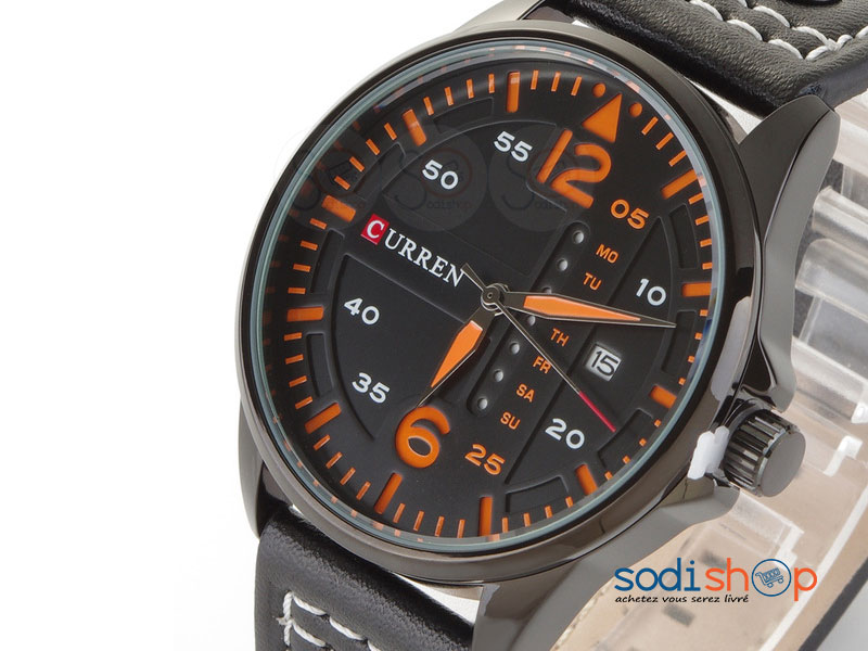 Curren M-8224, Montre Élégante en Cuir, Style Classique - Pour Homme SODI00 – Image 3