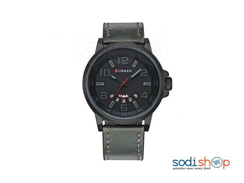 Curren 8240, Montre de Luxe avec Date + Bracelet en Cuir - Pour Homme SODI00 – Image 9