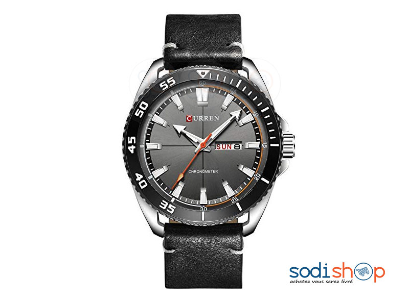 Curren M-8272, Montre Pour Homme d’Affaires, Haute Qualité en Cuir avec Date SODI00 – Image 6