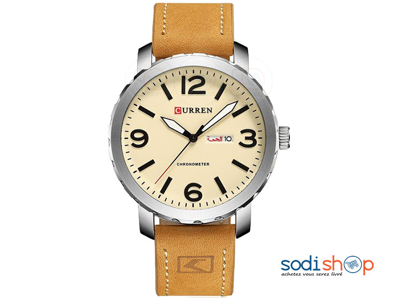 Montre Curren M-8273, Conception Luxueuse, Cadran Analogique avec Date - Pour Homme SODI00