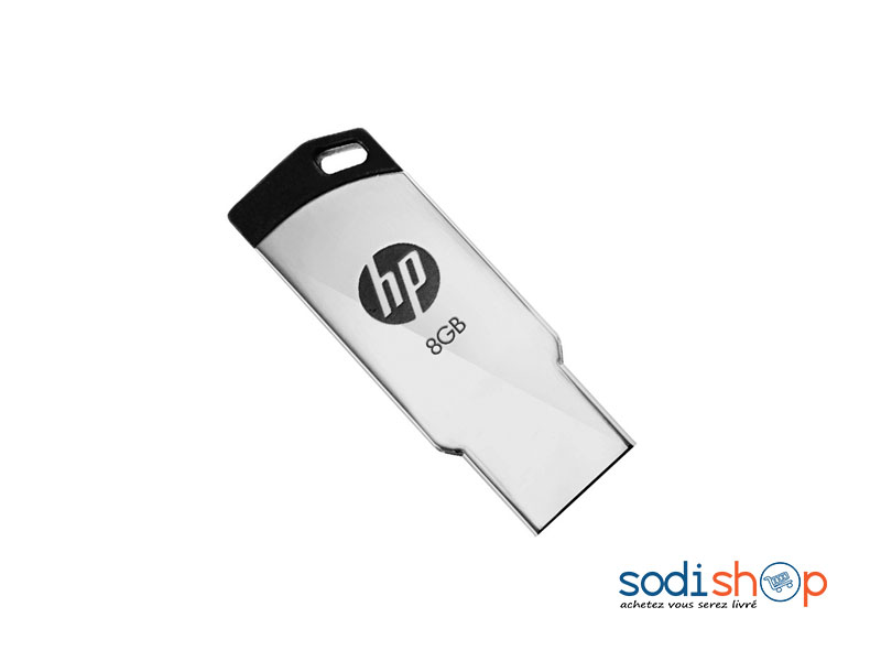 Clé USB HP V236W-8Go Boitier Métallique MM00137