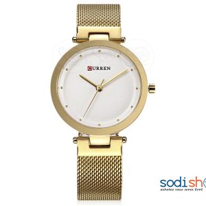 Curren Montre De Luxe C9005 Pour Femme en Acier Inoxydable, Couleur Dorée SODI00