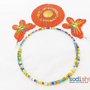 Ensemble Collier + Boucle D’Oreille Motif Papillon MT0077
