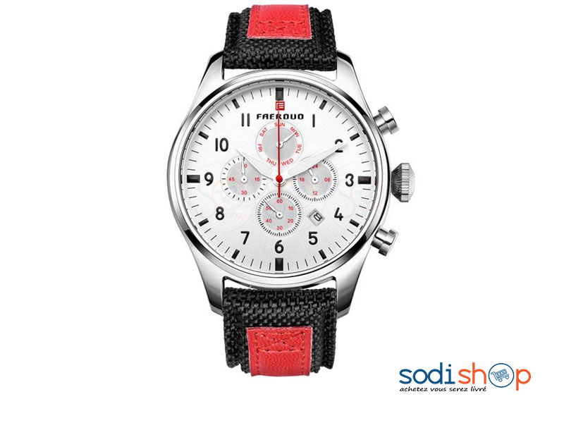 FAERDUO 8237, Montre Pour Homme, Cadran Analogique, Résiste à l’Eau SODI00 – Image 2