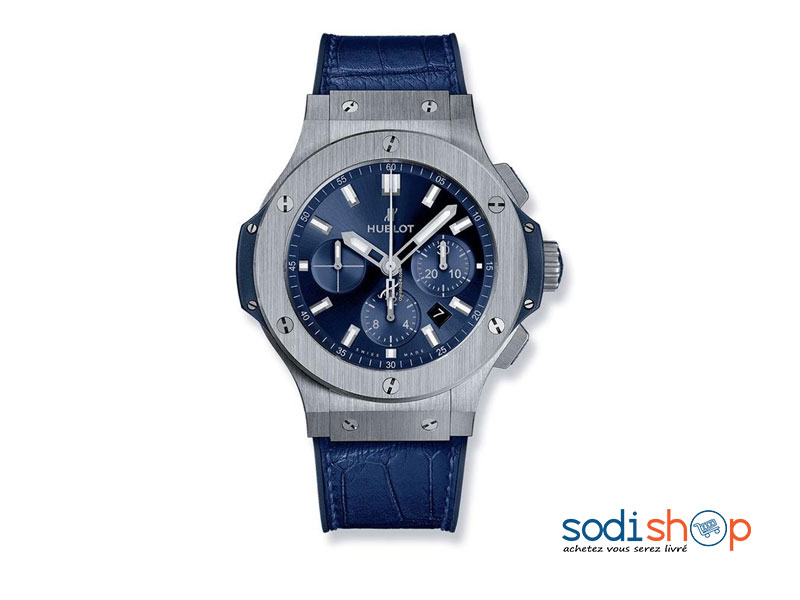 Montre de Luxe Hublot 582896, Pour Homme d’Affaires, Bracelet en Cuir, Cadran Analogique avec Date SODI00