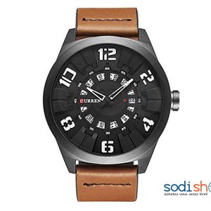 Montre de Luxe Curren, Couleur Marron - Pour Homme SODI00