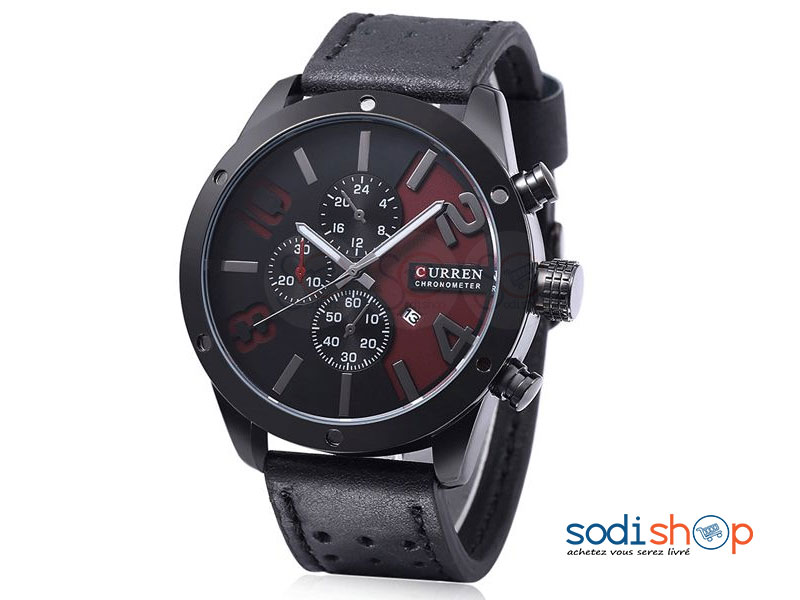 Montre CURREN-M-8243 Homme Cadran Analogique Décoré SODI00