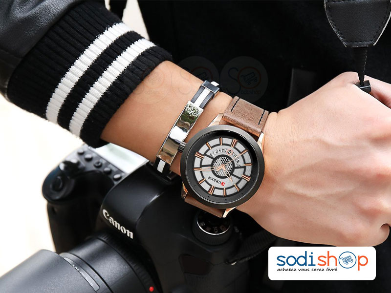 Montre CURREN M-8330 à Affichage Analogique Mouvement à Quartz SODI00 – Image 2
