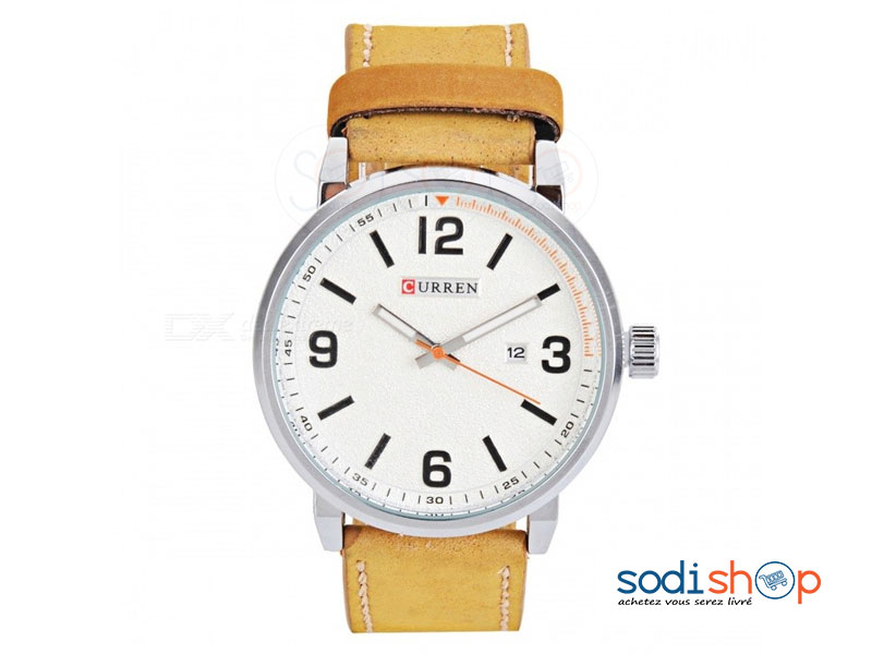 Montre CURREN-M8218 Bracelet en Cuir Pour Homme SODI00
