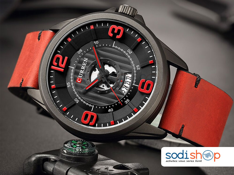 Montre Casual Homme Curren M-8305 Mouvement à Quartz Analogique SODI00