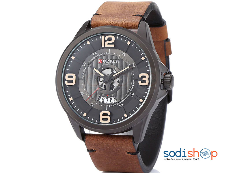 Montre Casual Homme Curren M-8305 Mouvement à Quartz Analogique SODI00 – Image 2